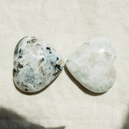 Rainbow Moonstone Heart by Tiny Rituals