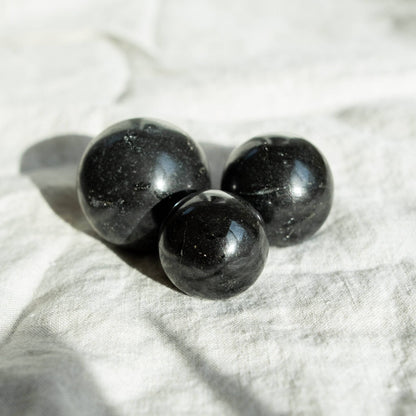 Black Tourmaline Sphere with Tripod by Tiny Rituals