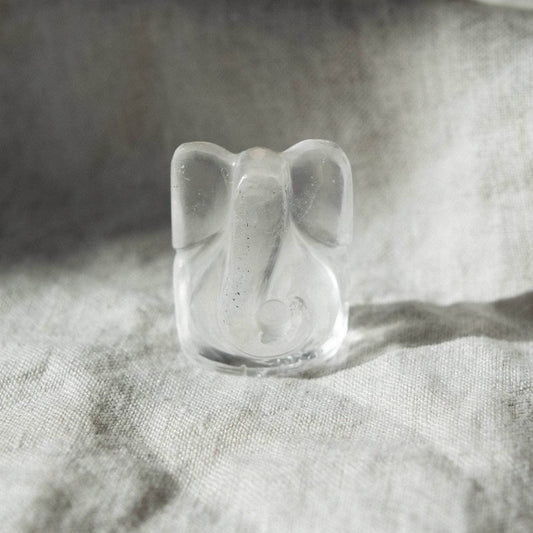 Clear Quartz Ganesh by Tiny Rituals