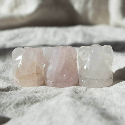 Rose Quartz Ganesh by Tiny Rituals