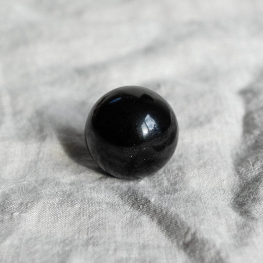 Black Obsidian Sphere with Tripod by Tiny Rituals