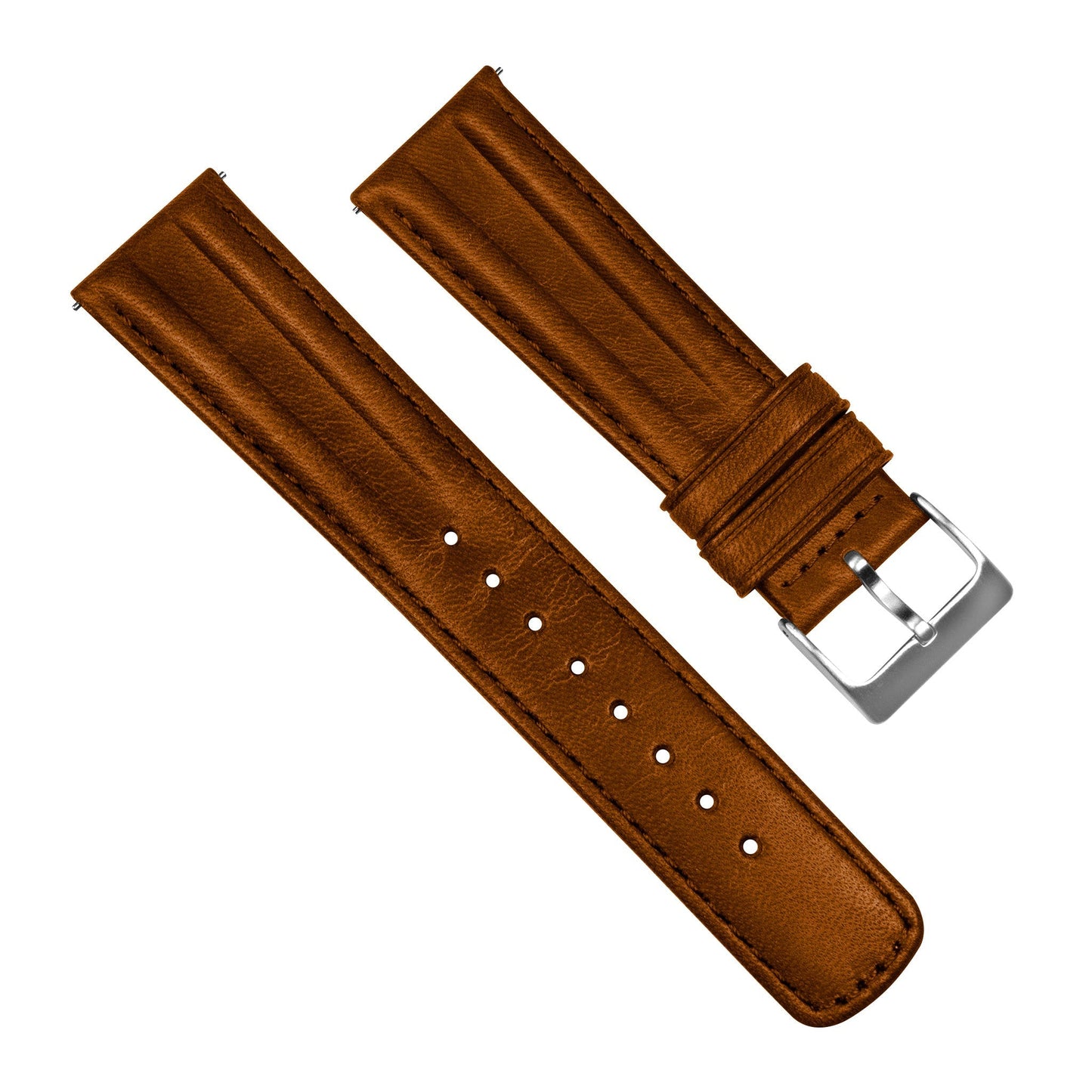 Samsung Galaxy Watch5 | Classic Horween Leather | Caramel Brown by Barton Watch Bands