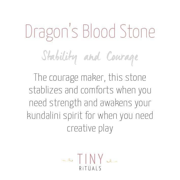 Dragon's Blood Worry Stone by Tiny Rituals