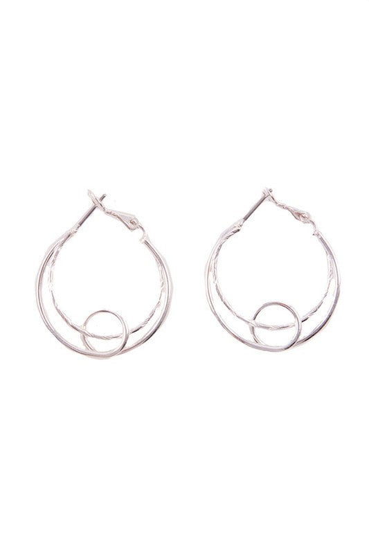 DOUBLE LAYER HOOP EARRING