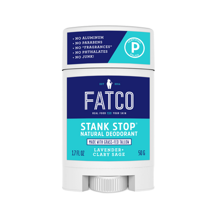 Stank Stop Deodorant Stick, Lavender+Sage, 1.7 Oz by FATCO Skincare Products