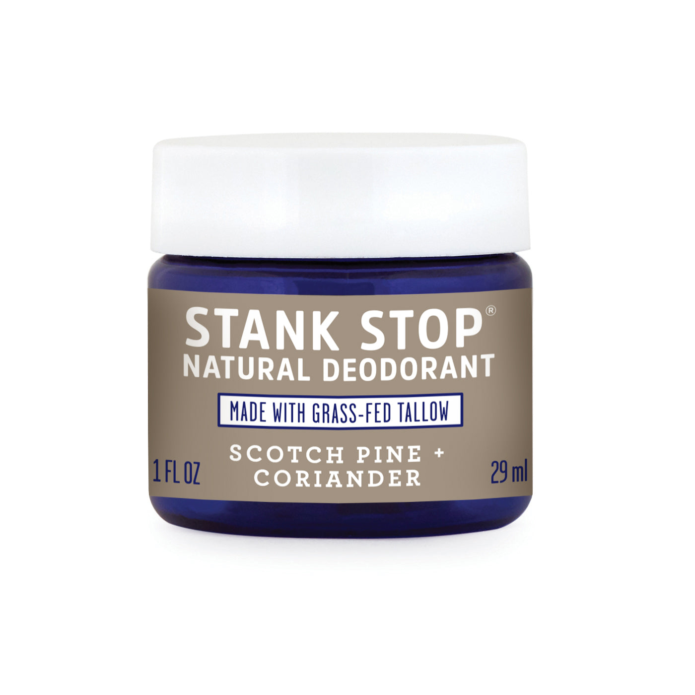 Stank Stop Cream Deodorant, Scotch Pine+Coriander, 1 Oz by FATCO Skincare Products