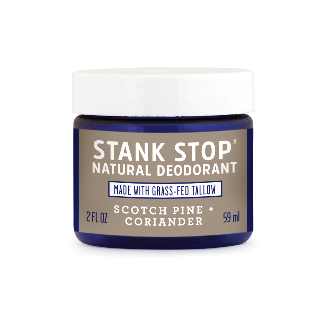 Stank Stop Cream Deodorant, Scotch Pine+Coriander, 2 Oz by FATCO Skincare Products