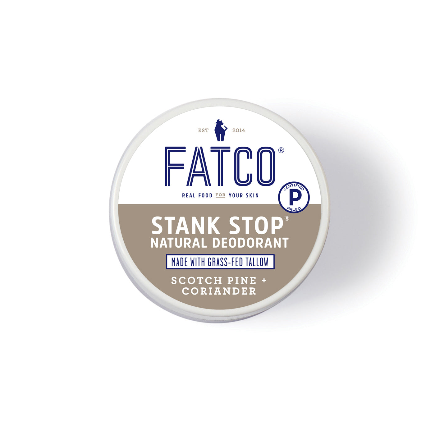 Stank Stop Cream Deodorant, Scotch Pine+Coriander, 2 Oz by FATCO Skincare Products
