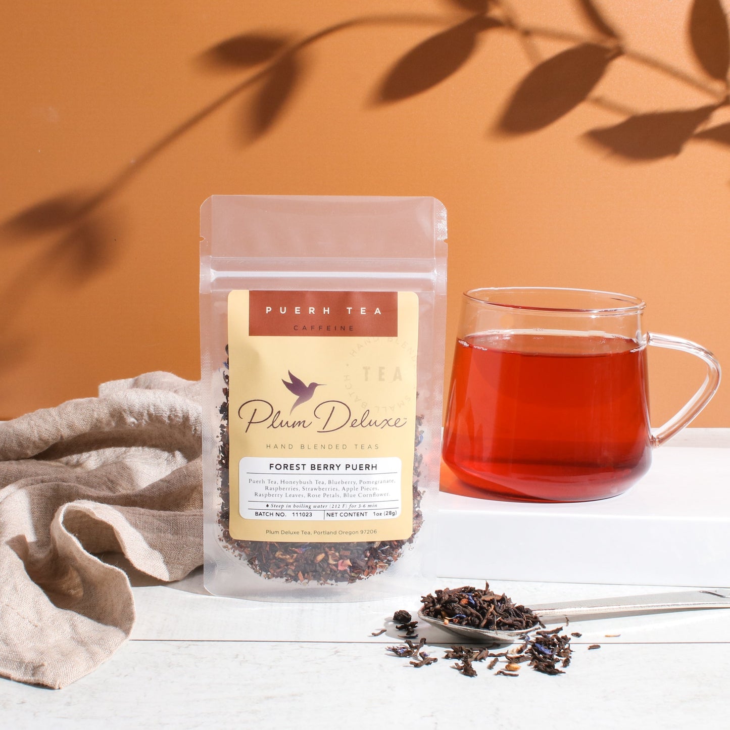 Forest Berry Puerh Tea (Strawberry / Blueberry / Raspberry) by Plum Deluxe Tea