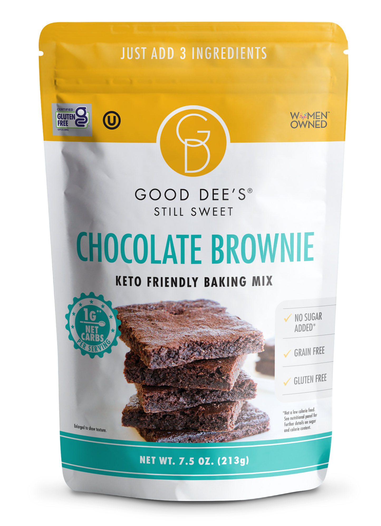 Chocolate Keto Brownie Mix - Gluten Free and No Added Sugar by Good Dee's