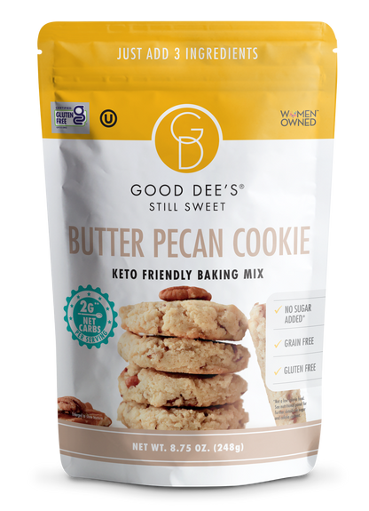 Butter Pecan Keto Cookie Mix - Gluten Free and No Added Sugar by Good Dee's