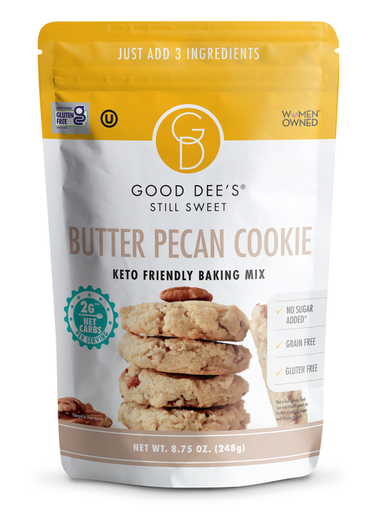 Butter Pecan Keto Cookie Mix - Gluten Free and No Added Sugar by Good Dee's