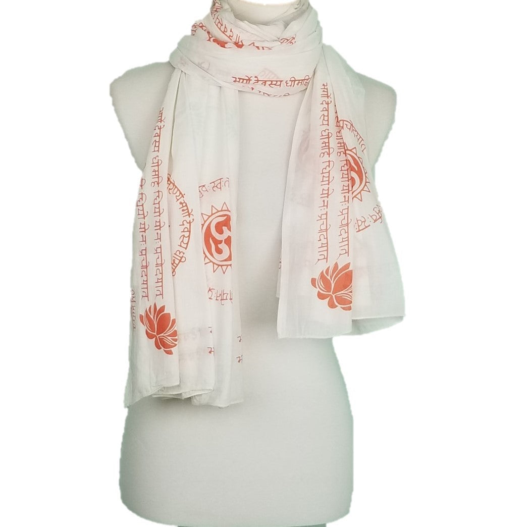 OMSutra Gayatri Mantra Prayer Shawl by OMSutra