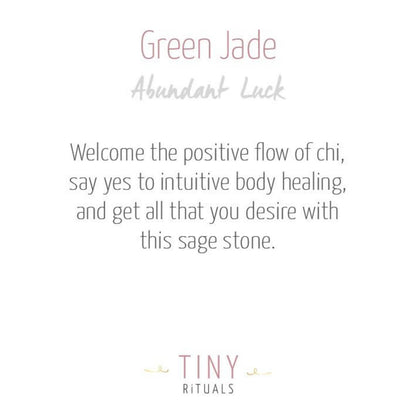 Green Jade Worry Stone by Tiny Rituals