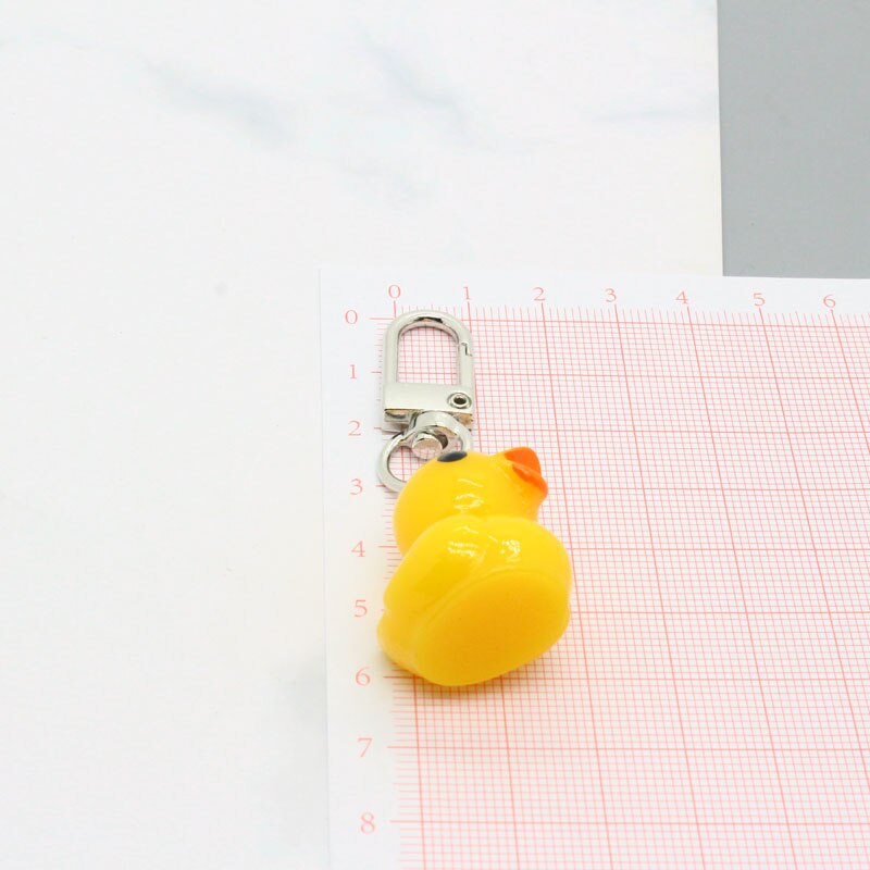 Rubber Yellow Duck Keychain by White Market