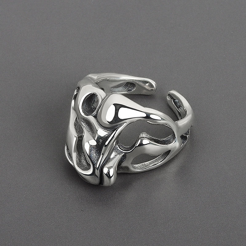 Molten Silver Ring by White Market