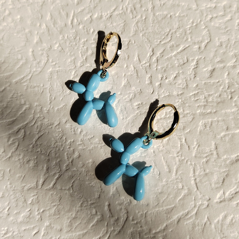 Mini Balloon Dog Earrings by White Market