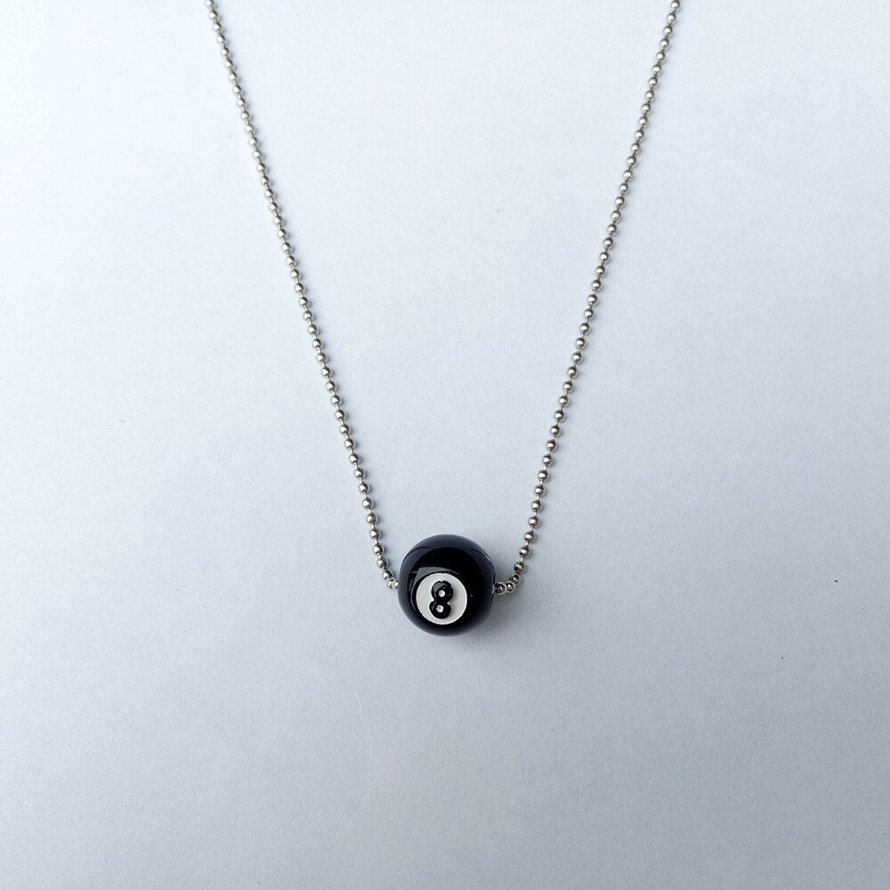 Eight Ball Necklace by White Market