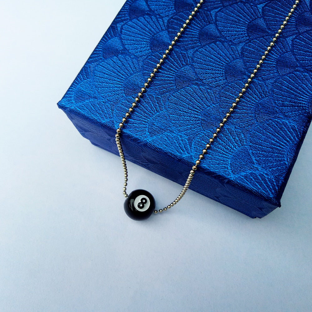 Eight Ball Necklace by White Market