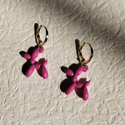 Mini Balloon Dog Earrings by White Market