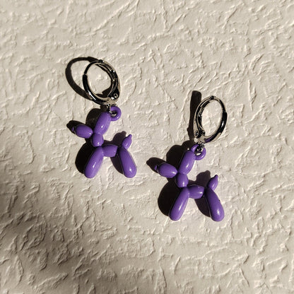 Mini Balloon Dog Earrings by White Market