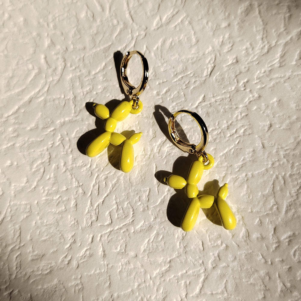 Mini Balloon Dog Earrings by White Market