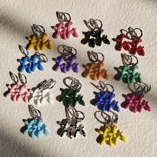 Mini Balloon Dog Earrings by White Market