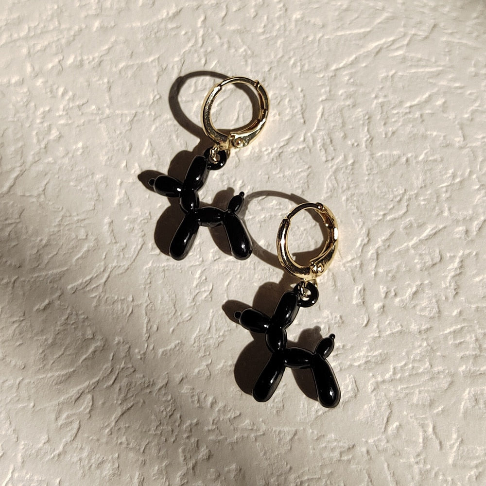 Mini Balloon Dog Earrings by White Market