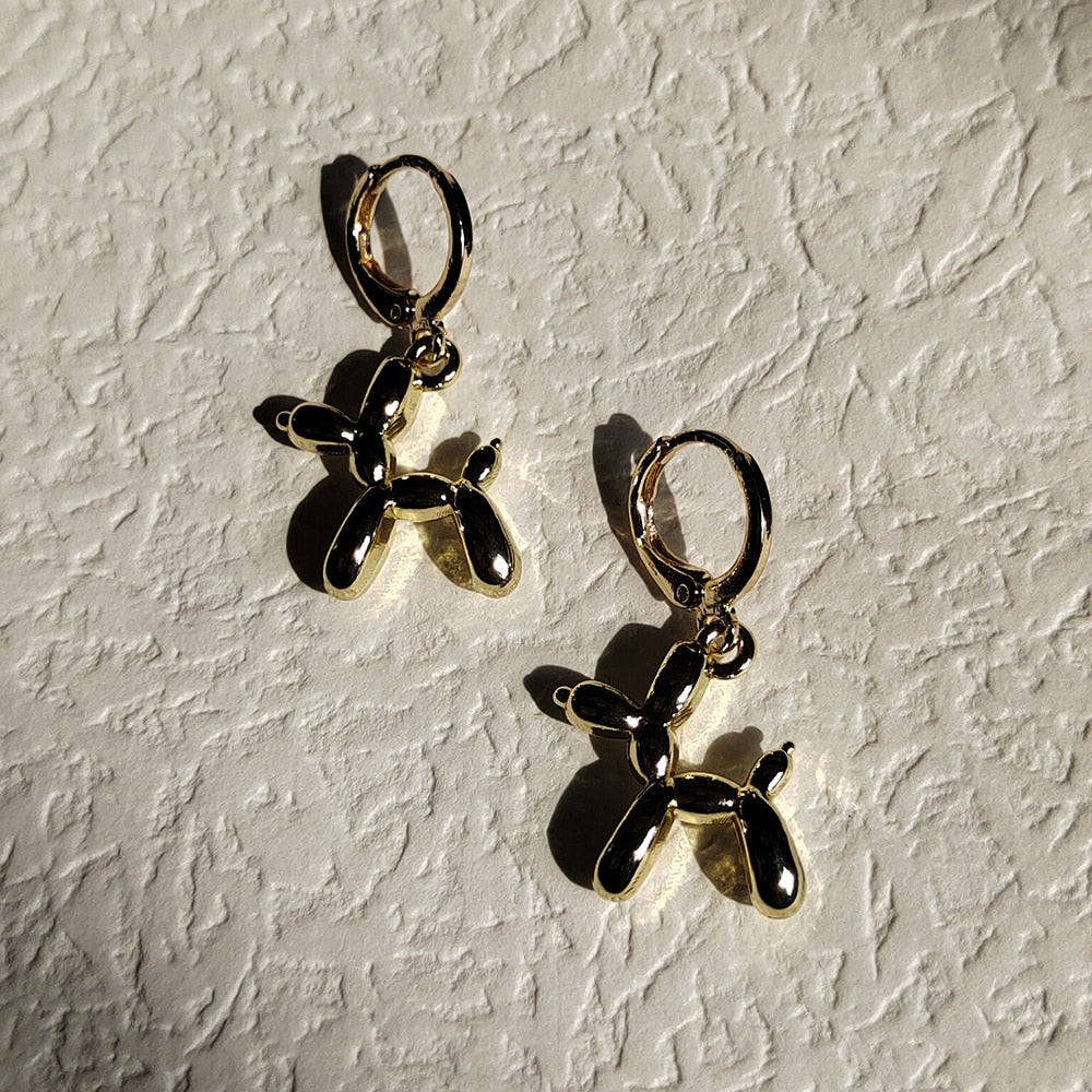 Mini Balloon Dog Earrings by White Market