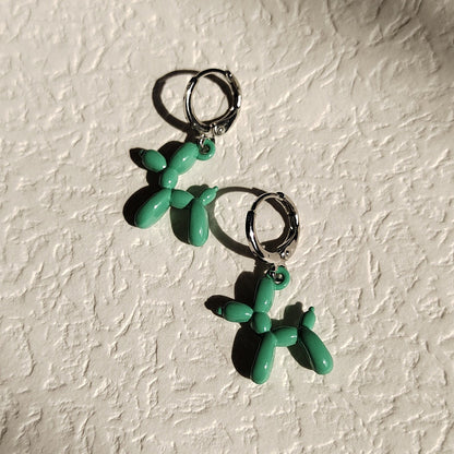 Mini Balloon Dog Earrings by White Market