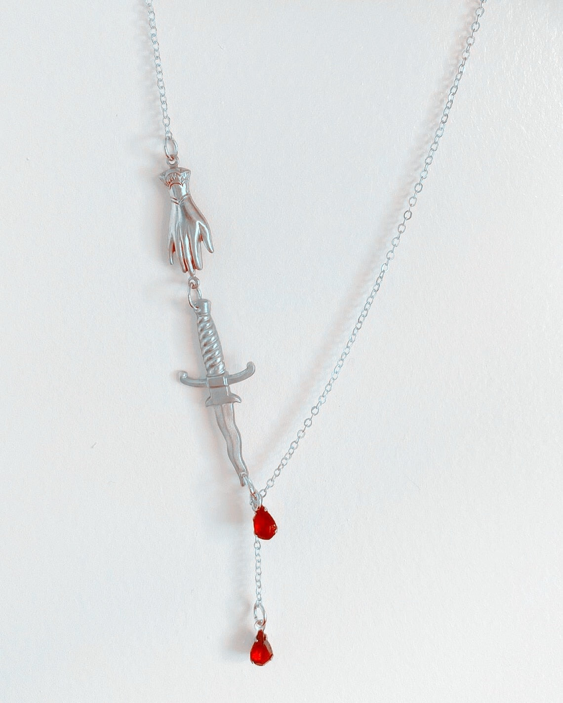 Dagger with Dripping Blood Necklace by White Market