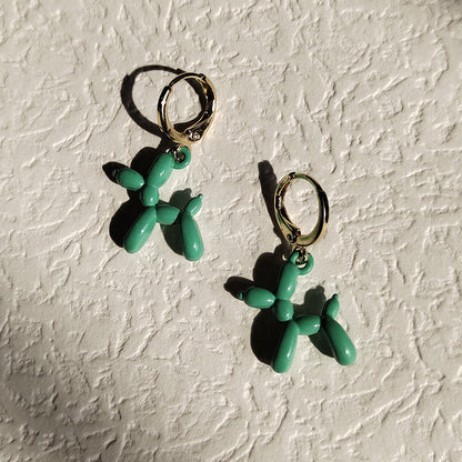 Mini Balloon Dog Earrings by White Market