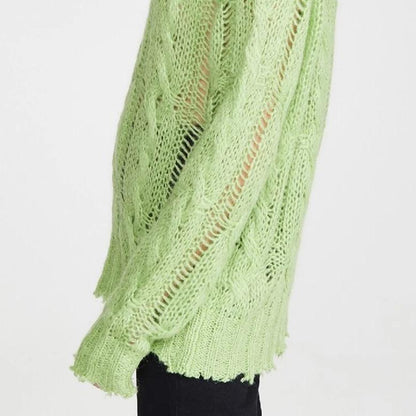 Distressed Neon Sweater by White Market