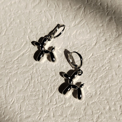 Mini Balloon Dog Earrings by White Market