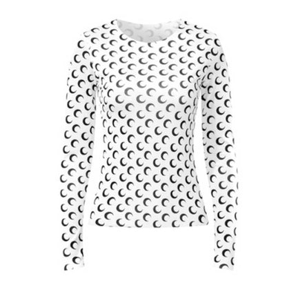 Half Moon Mesh Top by White Market