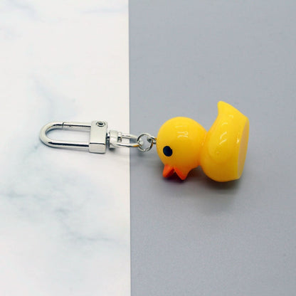 Rubber Yellow Duck Keychain by White Market