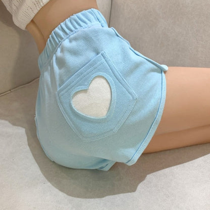 Heart Pocket Shorts by White Market