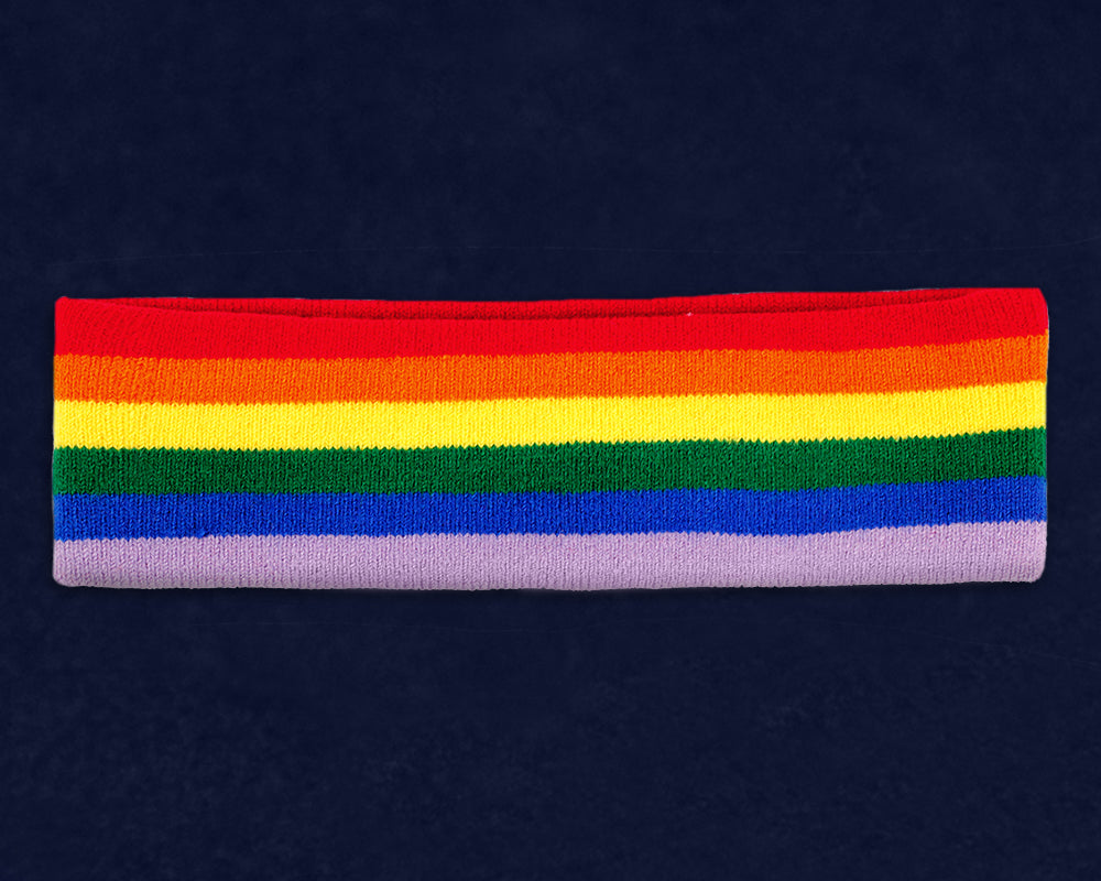 25 Rainbow Gay Pride Sport Headbands by Fundraising For A Cause