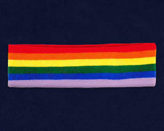 25 Rainbow Gay Pride Sport Headbands by Fundraising For A Cause