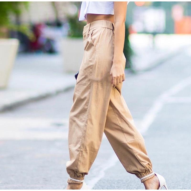 High Waisted Cargo Trousers by White Market