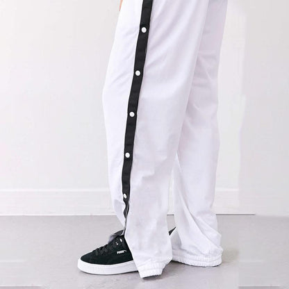 Button Up Side Stripe Trousers by White Market