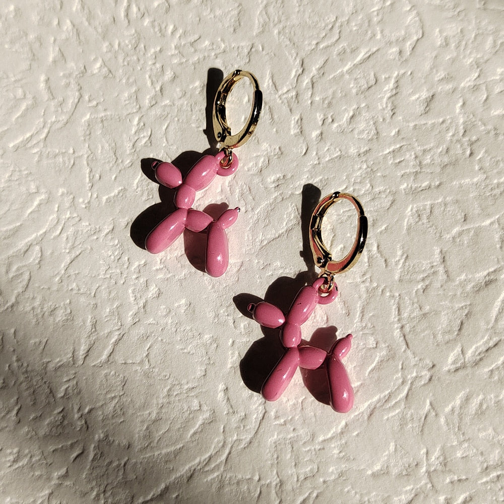 Mini Balloon Dog Earrings by White Market