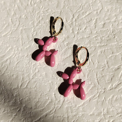 Mini Balloon Dog Earrings by White Market