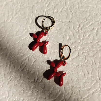 Mini Balloon Dog Earrings by White Market