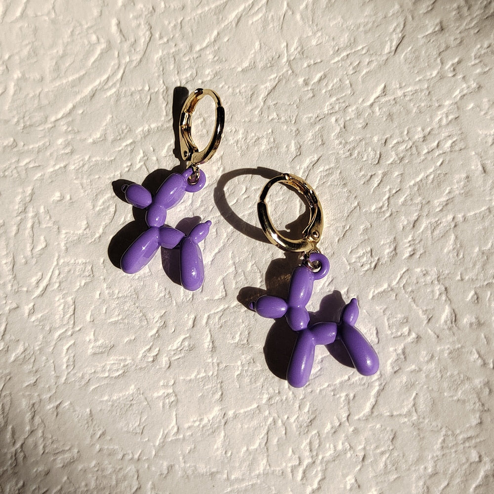 Mini Balloon Dog Earrings by White Market