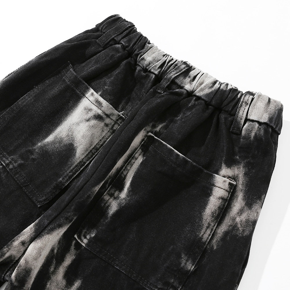 Bleach Splattered Dyed Trousers by White Market