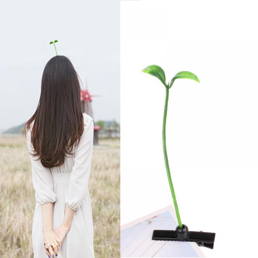 Grass Sprout Hair Clip by White Market