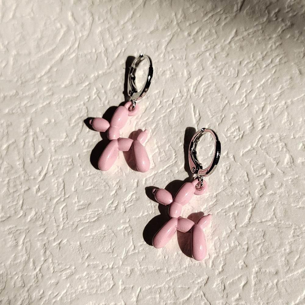 Mini Balloon Dog Earrings by White Market