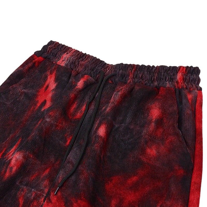 Tie Dye Blood Trousers With Tie by White Market