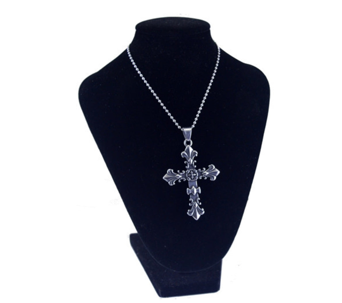 Stainless Steel Cross Necklace by White Market